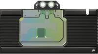 Actual product image Corsair iCue Link XG7 RGB 4080 Suprim/Trio GPU water block - acrylic + nickel