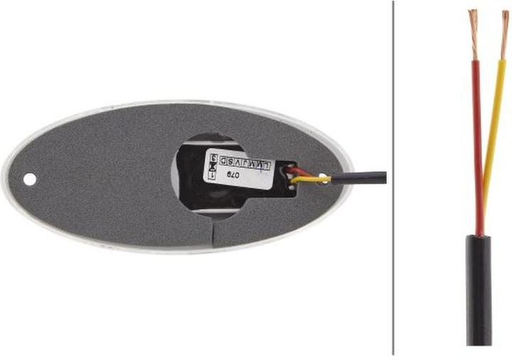 Produktbild Hella 80 Positionsleuchten vorne LED Anbau für CLAAS FENDT