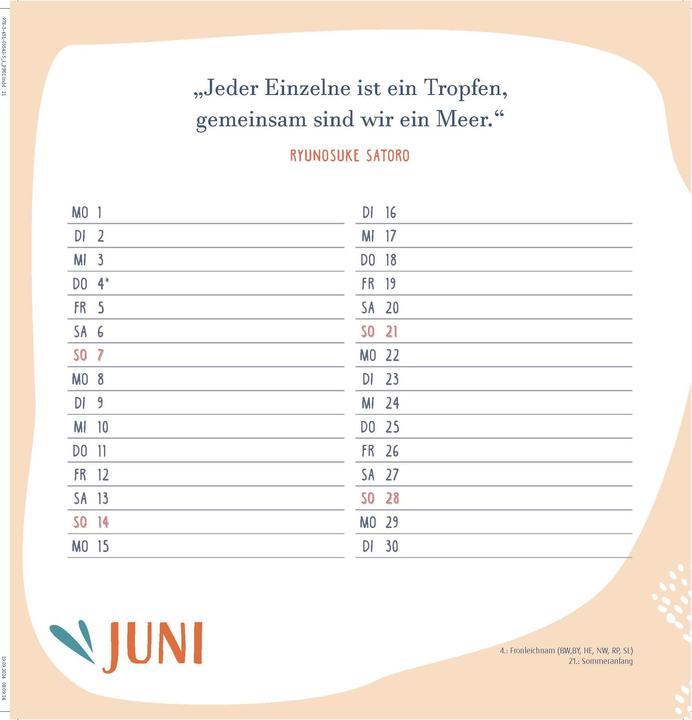 Actual product image Teamkalender 2025/2026. Für ein gutes Miteinander (Hardcover, German)