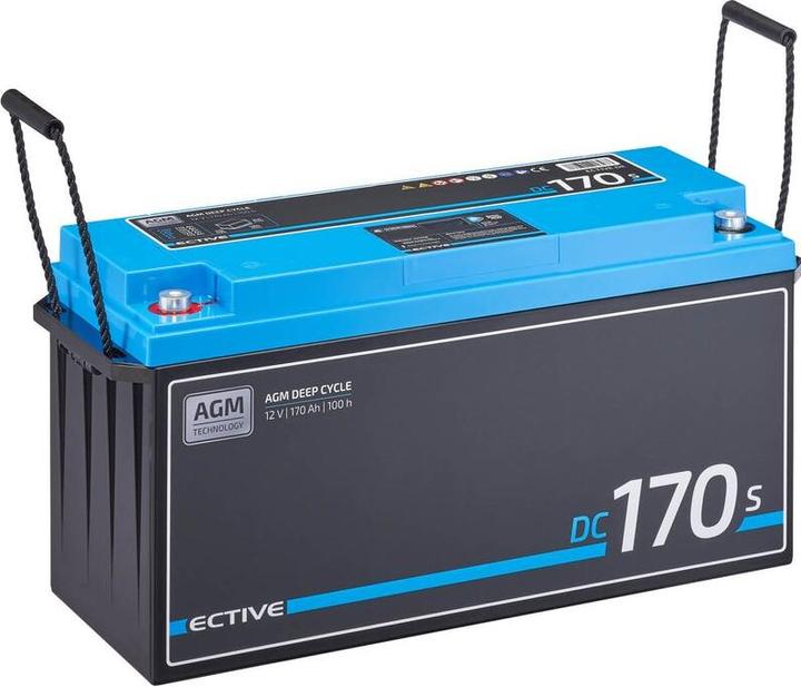 Produktbild Ective Deep Cycle AGM Versorgungsbatterie 12V 170Ah m Display Batterie Wohnmobil (12 V, 170 Ah)