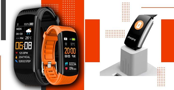 Image du produit Giewont Fit&GO Duo GW200-9 Smartband - Noir + bracelet Power orange