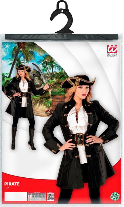 Actual product image Widmann Piratesque coat ladies (XS)