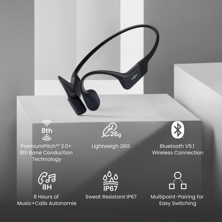 Image du produit Shokz OpenRun Mini (pas de réduction du bruit, 8 h, Sans fil)