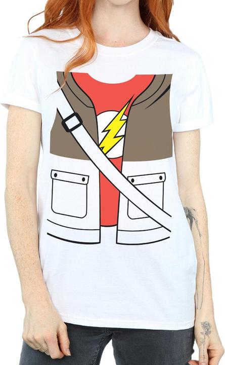 Produktbild Big Bang Theory Sheldon Cooper Kostüm Baumwolle Boyfriend TShirt (L)