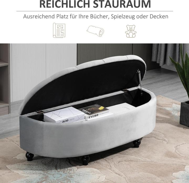 Image du produit Homcom Banc avec espace de rangement (120 cm)
