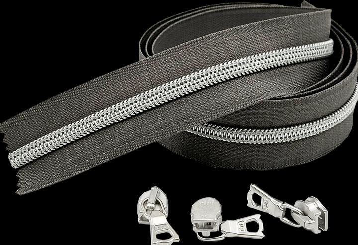 Mouse grey, Matt silver