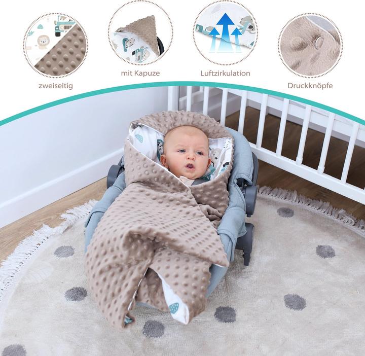 Actual product image Totsy Baby Einschlagdecke (90 x 90 cm)