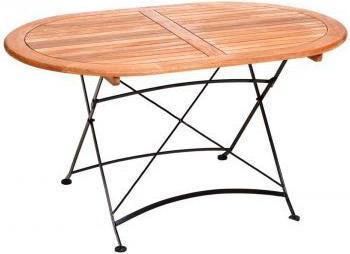 Actual product image Palo SCHLOSSGARTEN oval folding table (90 cm)