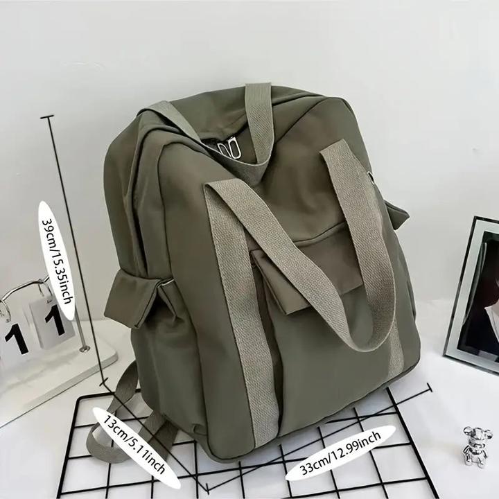 Produktbild Only-Bags.Store Minimalistische Oxford Tuch Rucksack, College High School Rucksack, Mehrzweck grosse Kapazität