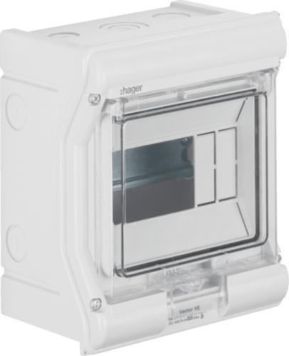 Actual product image Hager HAG VE106PN Vector IP65, 6 PLE, UV-stable, LE (Terminal strips)