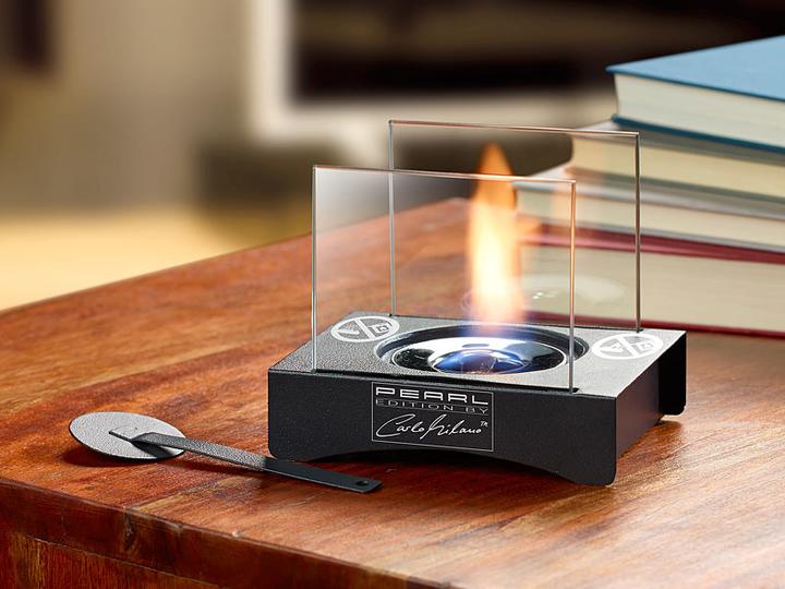 Actual product image Carlo Milano Mini deco fire for bio ethanol (9.5 x 3 x 12 cm)