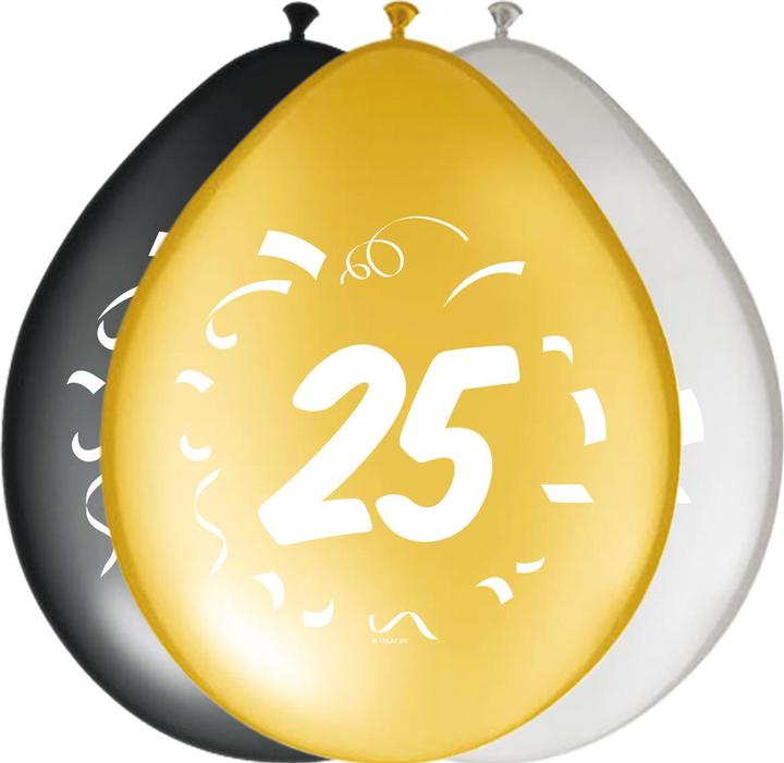 Immagine prodotto Folat Palloncini per feste 25° anniversario 30 cm - 8 pezzi (8 x)