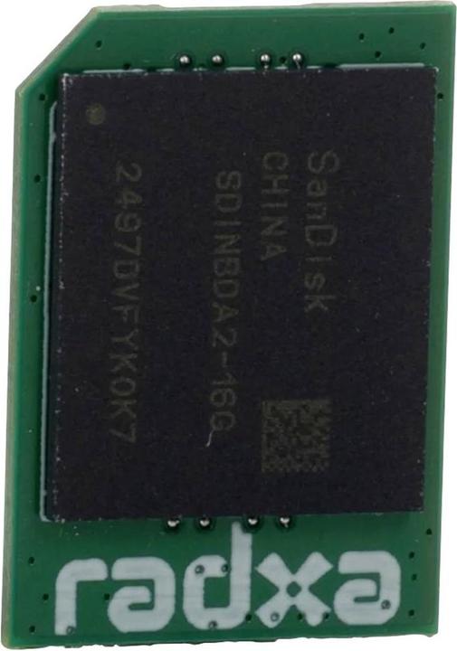 Actual product image Radxa VA001-64G Operating system 64GB Suitable for (development kits): Rock Pi