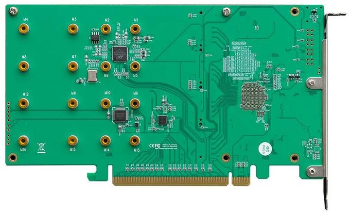 Produktbild HighPoint Host Bus Adapter Rocket 1504 PCI-Ex16v4 - 4x M.2 NVMe