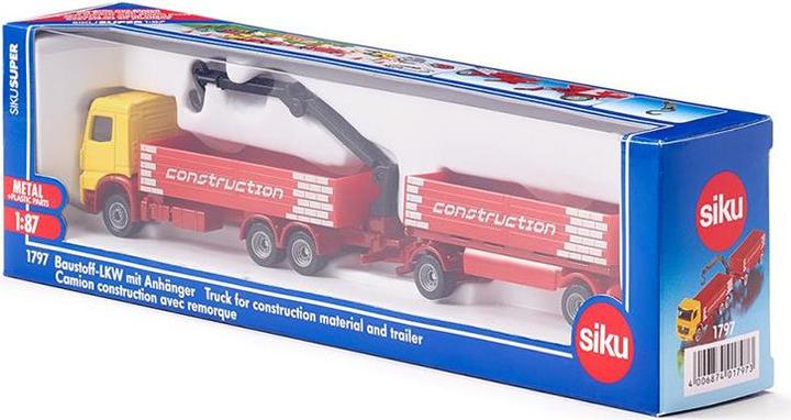 Produktbild Siku Baustoff-LKW mit Anhänger