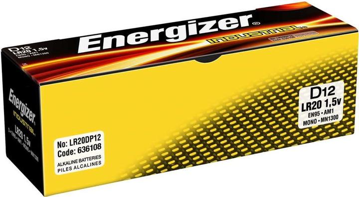 Image du produit Energizer Industriel D 1,5V (12 pcs, D, 20500 mAh)