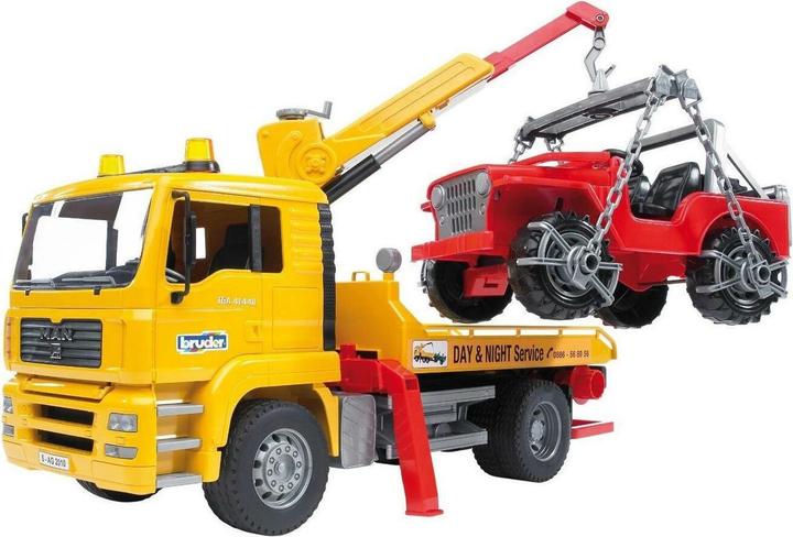Produktbild Bruder Man Abschlepp-LKW mit Geländewagen