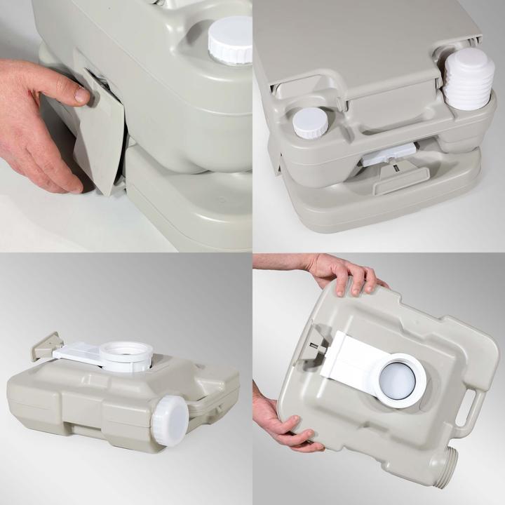 Image du produit Wiltec appareil mobile Toilettes de camping 10l Toilettes de camping Pompe WC Campingklo