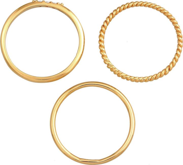 Produktbild Elli Bandring, Kristall Ring, Ring Set (58, 925 Silber)