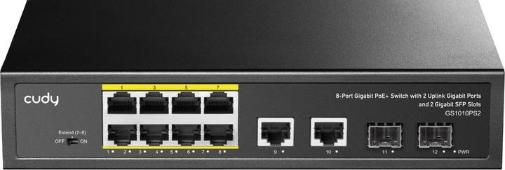 Image du produit Cudy Commutateur (GS1010PS2) (10 Ports)