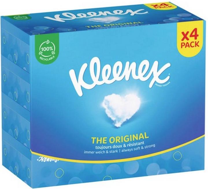 Kleenex ORIGINAL Kosmetiktücher Quattro 3-lagig weiss 24 Box 72 Stk