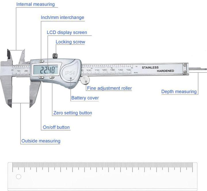 Produktbild Intirilife Digitaler Messschieber