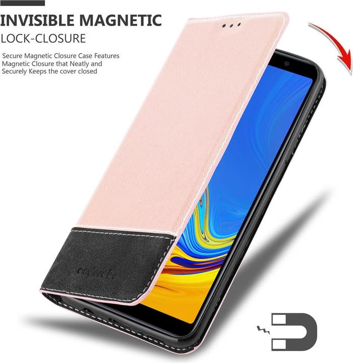 Productafbeelding Cadorabo X-Wallet hoes voor kunstleer pak (Samsung Galaxy A7 (2018))