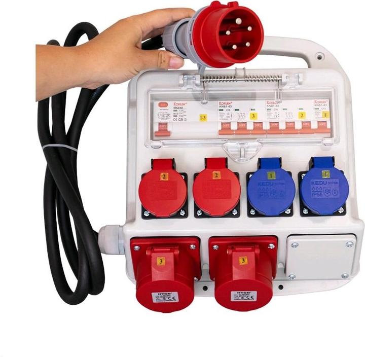 Image du produit Ekström Distribution d'électricité sur les chantiers (2 x, Type 13, Type 25)