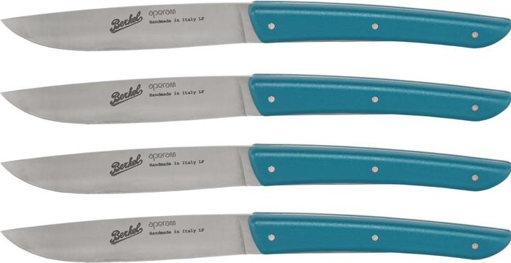 Produktbild Berkel Steakmesser-Set 4-tlg. Color blu petrolio (4 Stück, Messer)