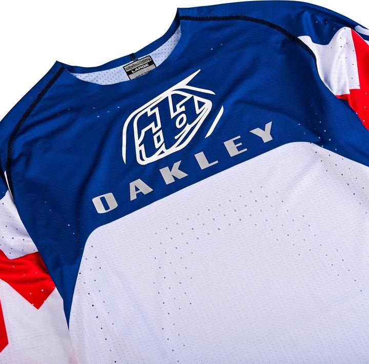 Produktbild Troy Lee Designs SE Ultra Jersey, TLD x Oakley Vision, white/blue, M (M)
