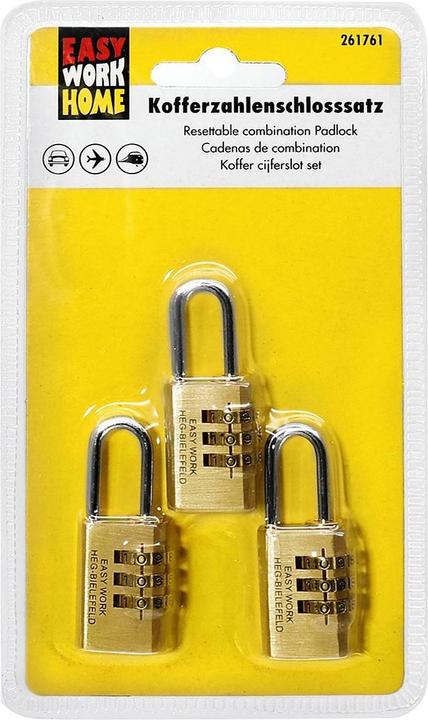 Produktbild Easy Work Kofferzahlenschlosssatz