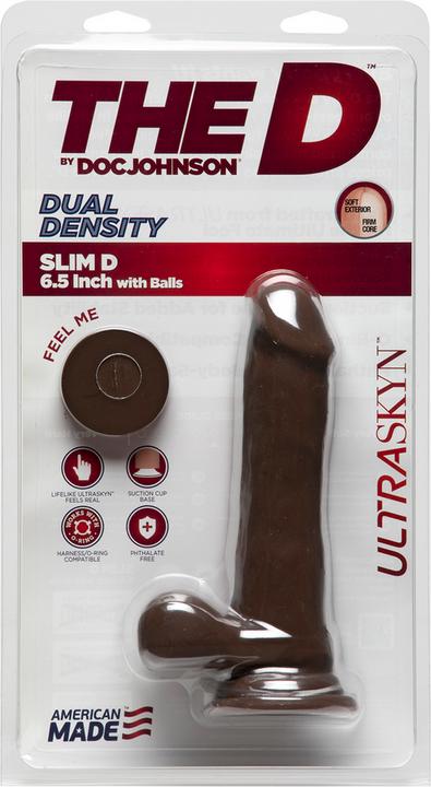 Produktbild Doc Johnson Slim D - 6.5 Inch With Balls Ultraskyn