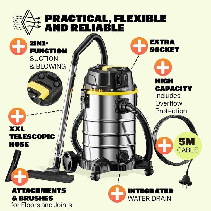 Actual product image Monzana Dry vacuum cleaner (Wet dry vacuum cleaner)