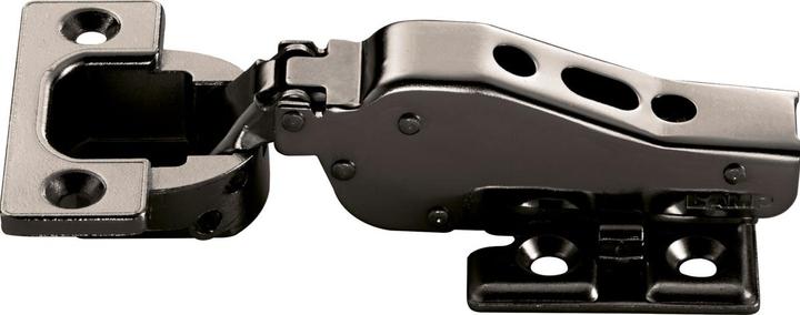 Actual product image LAMP® Heavy-duty furniture hinge 95°, centre stop, with spring, black