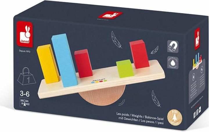 Produktbild Janod Magnetische Waage mit Gewichte (Deutsch, Französisch, Italienisch, Englisch, Spanisch, Niederländisch)