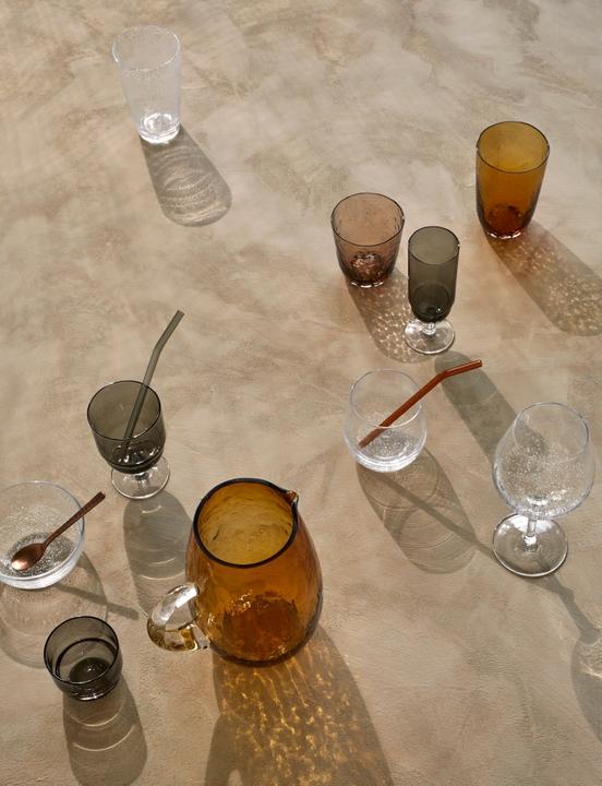 Produktbild Broste Copenhagen HAMMERED Trinkglas brown 0,335 l (1 Stück) (0.34 l, 1 x)