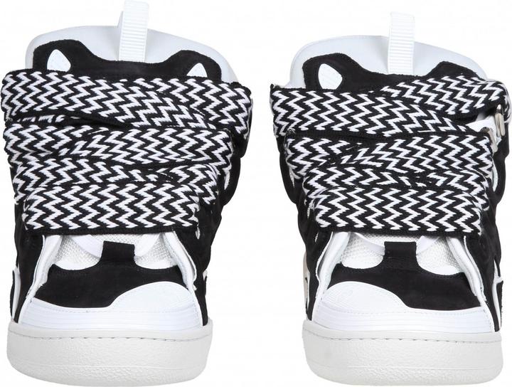 Actual product image Lanvin curb sneakers curb leather and suede sneakers with multicolor lace (41)