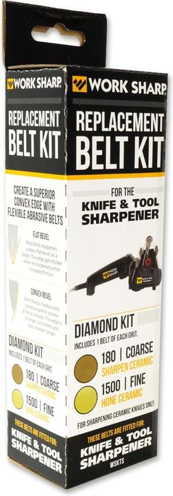 Actual product image Work Sharp Diamond grinding belt assortment 180 1500