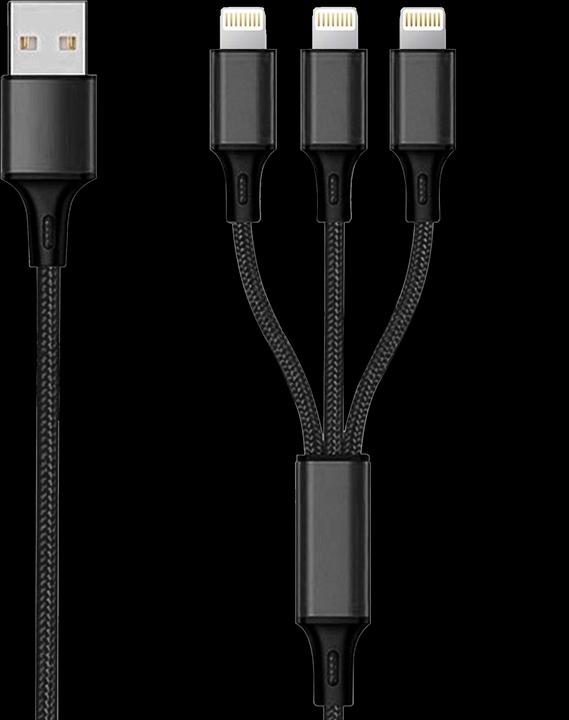 Immagine prodotto 2GO 797155 Cavo USB B USB C/Micro USB B/Lightning (1.50 m)