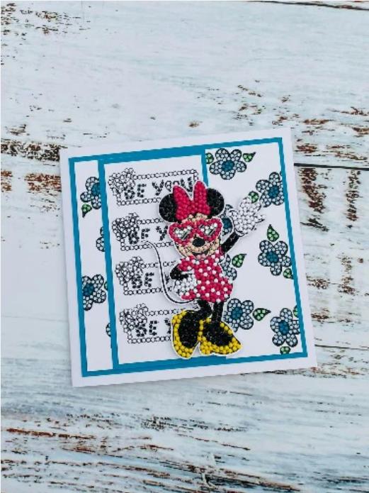 Produktbild Craft Buddy Minnie Mouse, Crystal Art A6 Stempel Set