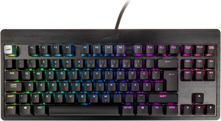 Actual product image Mountain Everest Core TKL Keyboard - MX Silent Red, ISO, DE Layout (DE, Cable)