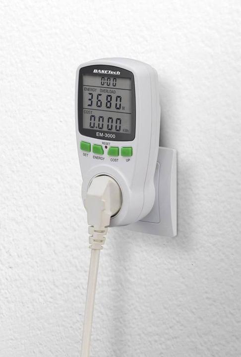 Immagine prodotto Basetech EM-3000 Misuratore di costi energetici Previsione dei costi