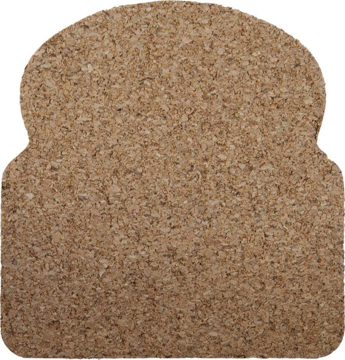 Actual product image Out of the blue Cork coasters in toast shape, 4 pieces, 10 cm, gift box (4 x, Glass coaster)