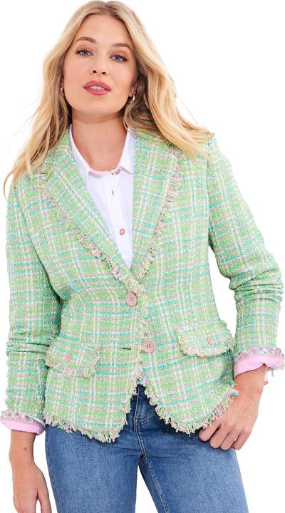 Actual product image Joe Browns PETITE Frayed Detail Tweed Jacket (38)