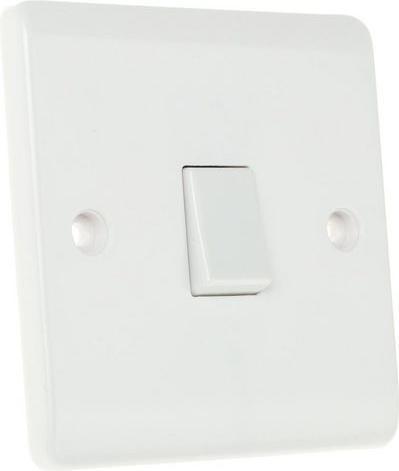 Immagine prodotto Rs Pro Interruttore luce, montaggio a parete Interruttore a bilanciere IP 20, 1 polo, 1 parte, 2 vie 10A