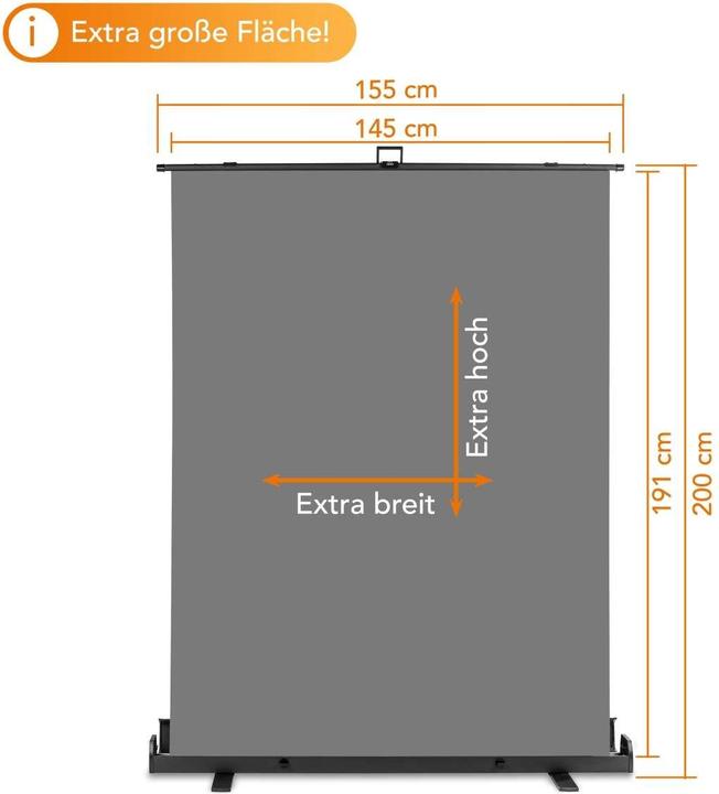 Produktbild Walimex pro pro Roll-up Panel Hintergrund 155x200cm (155 cm, 200 cm)