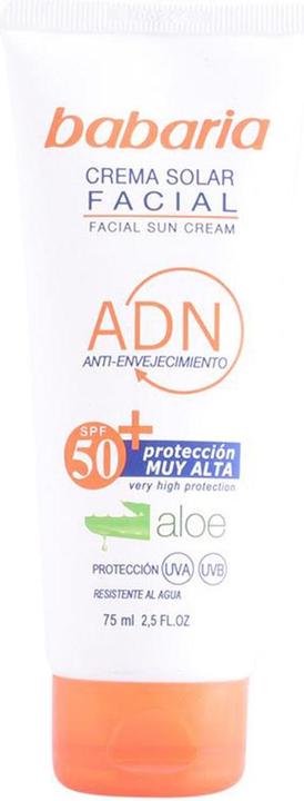 Produktbild Babaria SOLAR ADN crema solar facial aloe vera SPF50 75 ml (Sonnencreme Gesicht, SPF 50, 75 ml)