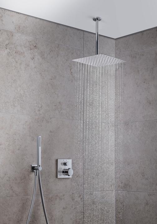 Actual product image Duravit Overhead shower 1 jet, 200, angular chrome (1 Beam types, 26 l/min)