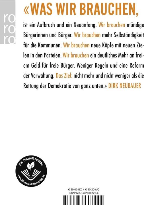 Immagine prodotto Rettet die Demokratie! (Tedesco, Dirk Neubauer, 2021)