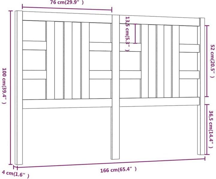 Produktbild VidaXL Lior (166 x 4 x 100 cm)